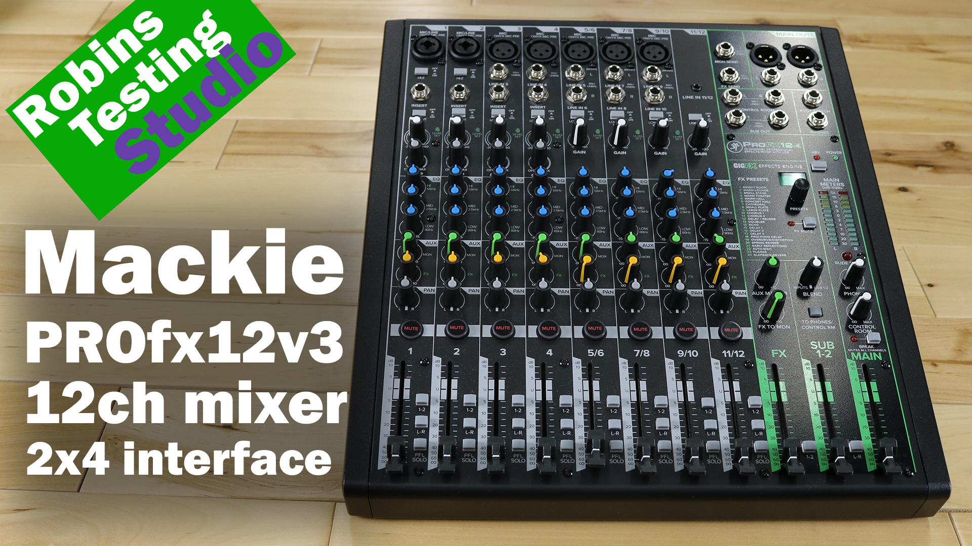 Watch Mackie PROfx12v3 Sound Test, Overview, Features & Benefits